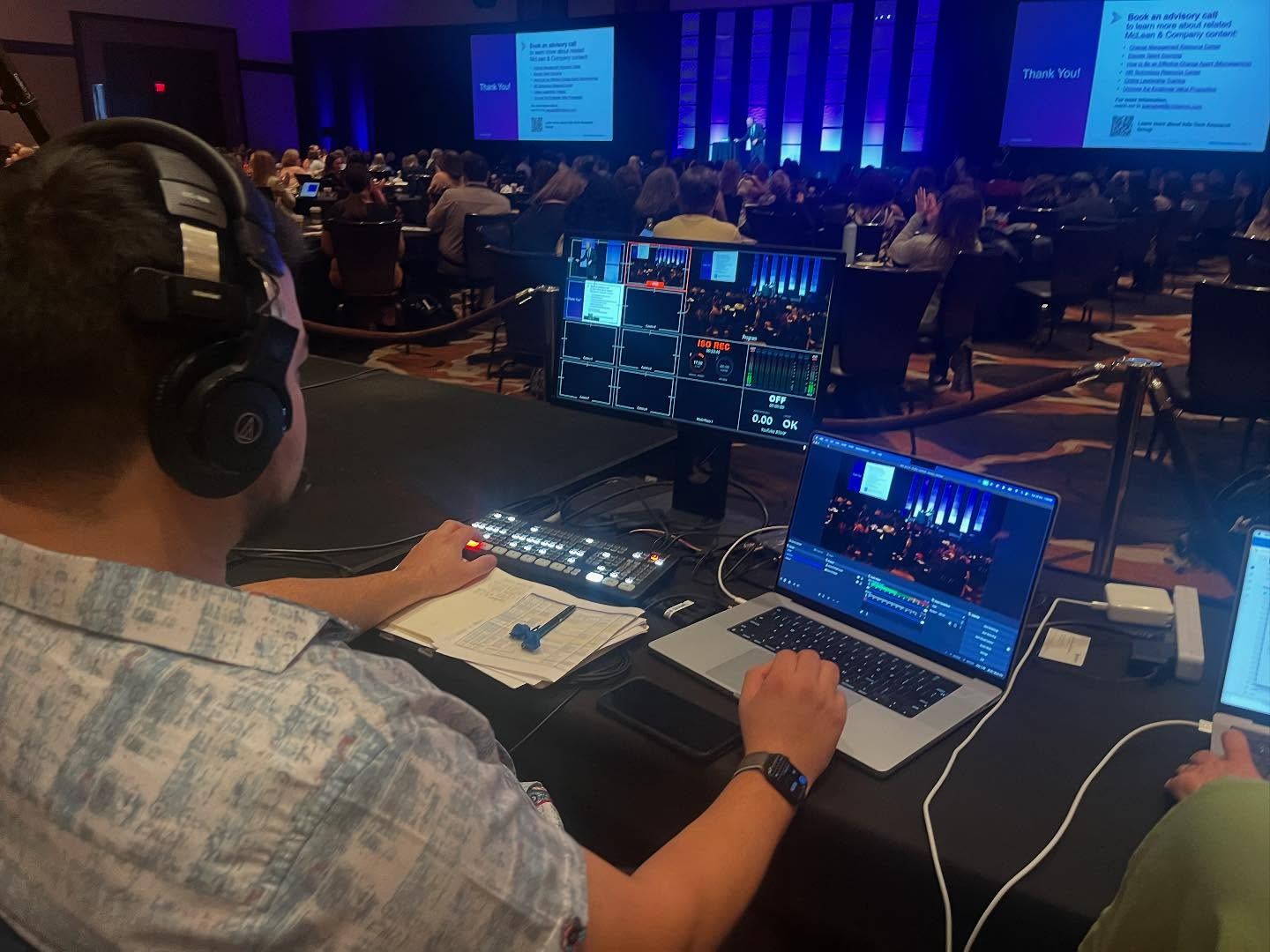 Sacramento Audio Visual corporate conference AV setup