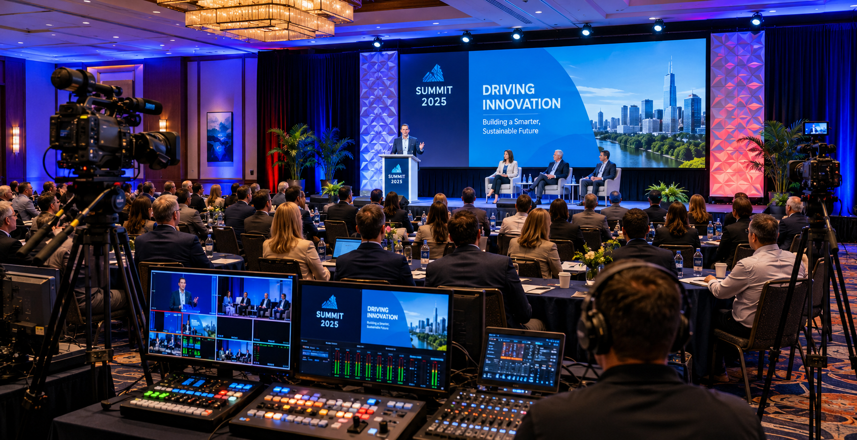 Sacramento Audio Visual corporate conference AV setup