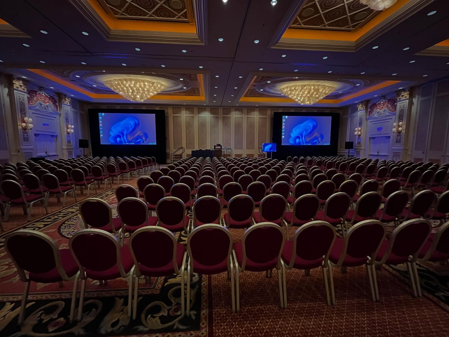 Sacramento Audio Visual corporate conference AV setup