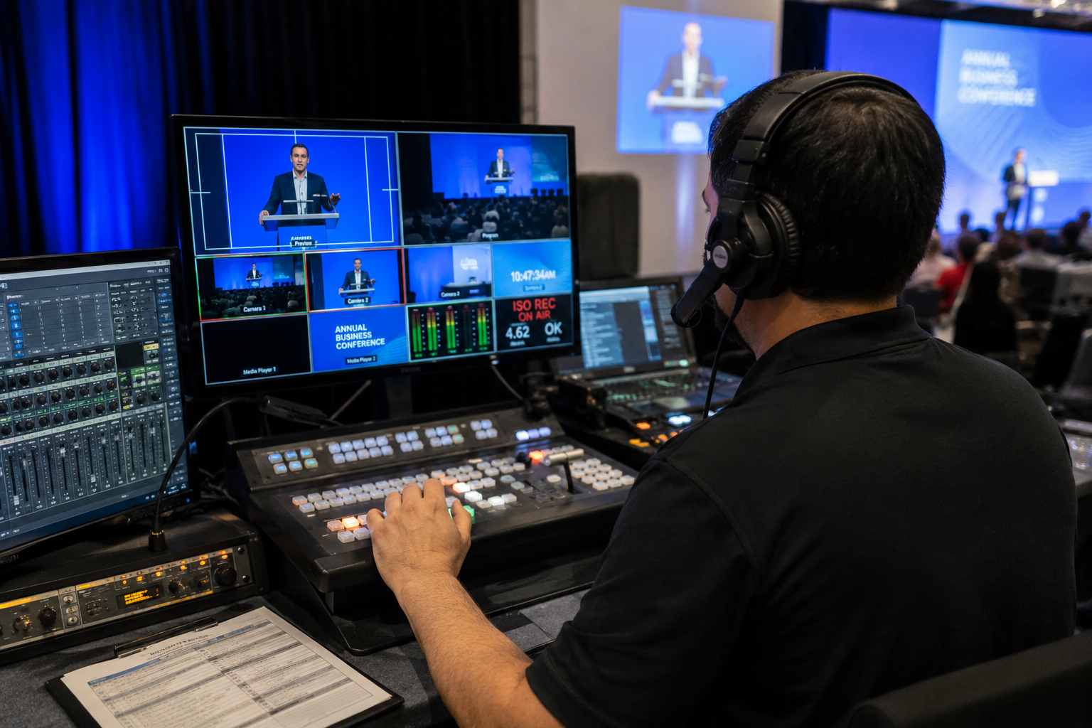 Sacramento Audio Visual corporate conference AV setup